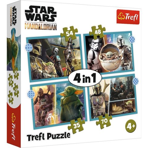 Puzzle Trefl Mandalorian 4w1 4w1 el. (34397) Trefl