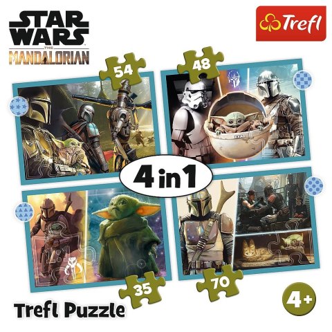 Puzzle Mandalorian 4w1 4w1 el. Trefl (34397) Trefl