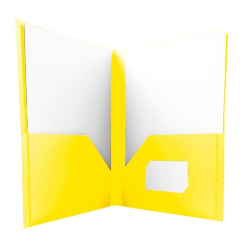 Skoroszyt 5903242103377 A4 żółty polipropylen PP Tetis (BT619-Y (120)) Tetis