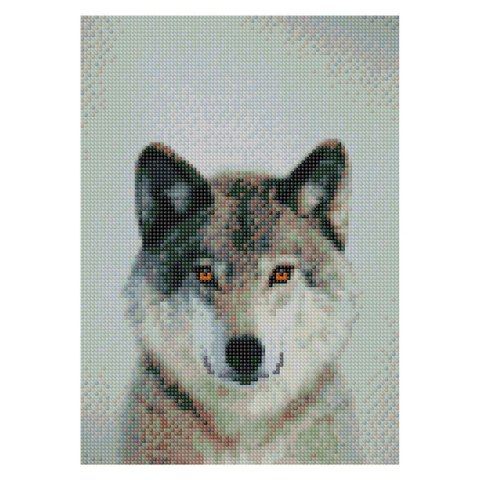 Zestaw kreatywny Diamentowa mozaika 30x40cm Wilk 3 Flamingo Line (TE3325-01) Flamingo Line