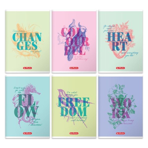 Zeszyt Nature Motivation 9553900 A5 60k. krata Herlitz (400198003) Herlitz