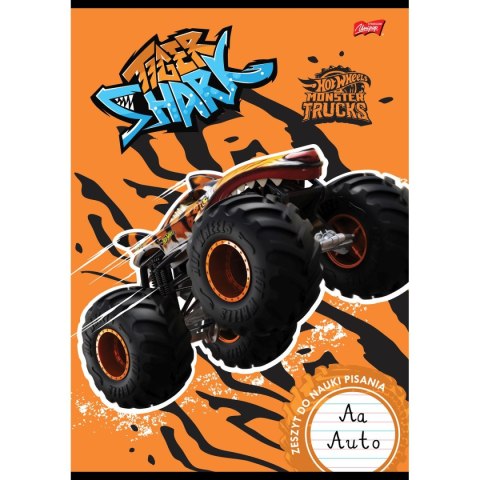 Zeszyt Mattel Hot Wheels do nauki pisania A4 32k. 70g podwójna linia kolor Unipap Unipap