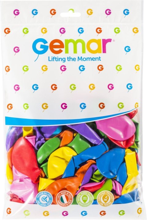 Balon gumowy pastelowy 100 szt mix 12cal Godan Godan