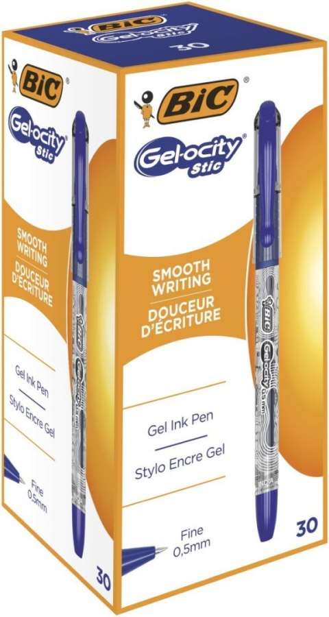Długopis żelowy GEL_OCITY wkład niebieski 0,5mm Bic (1010266) Bic