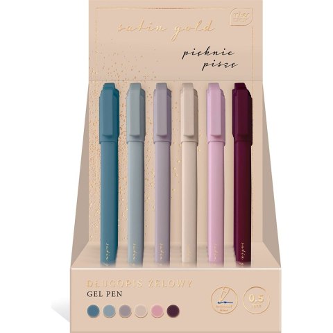 Długopis żelowy wkład niebieski 0,5mm Interdruk (5902277313287) Interdruk