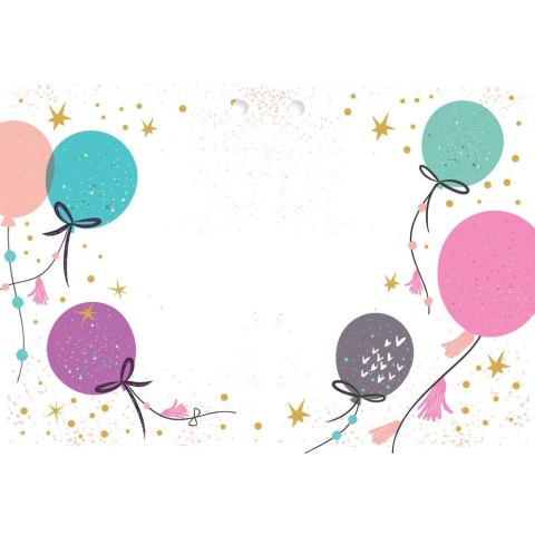 Kartka składana KARNET B8 balony brokatowe Henry (5905701484263) Henry