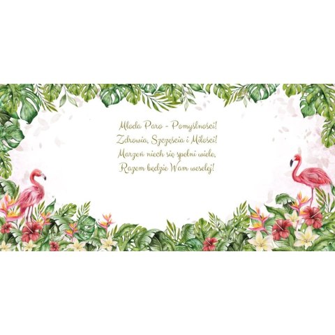 Kartka składana kw KARNET KWDU¯Y SLUB HS FLAMINGI Henry (5907465667739) Henry