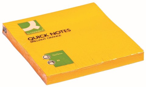 Notes samoprzylepny (karteczki) pomarańczowa 80k [mm:] 76x76 Q-Connect (KF10517) Q-Connect