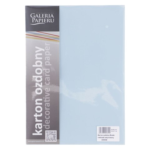 Papier ozdobny (wizytówkowy) gładki A4 niebieski 210g Galeria Papieru (205508) Galeria Papieru