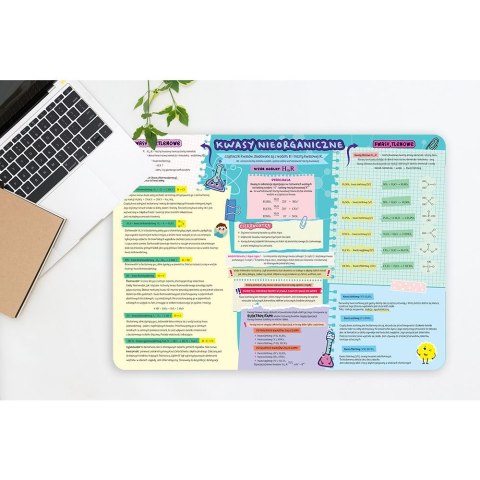 Podkład na biurko KWASY NIEORGANICZNE I WODOROTLENKI mix PVC PCW Henry (5905701481507) Henry