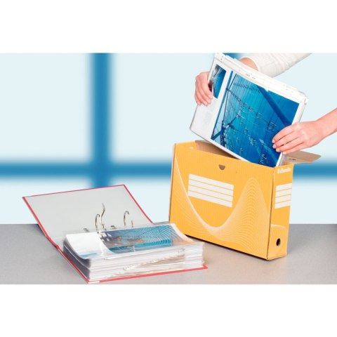 Pudło archiwizacyjne A4 żółty karton [mm:] 245x100x 345 Esselte (128423) Esselte