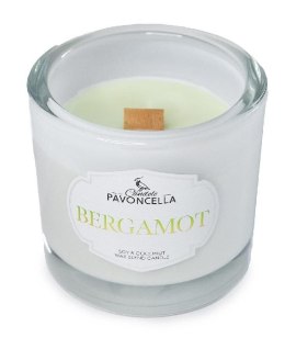 Świeczka ozdobna Pavoncella Bergamot biała 170g (5905711530936) Pavoncella