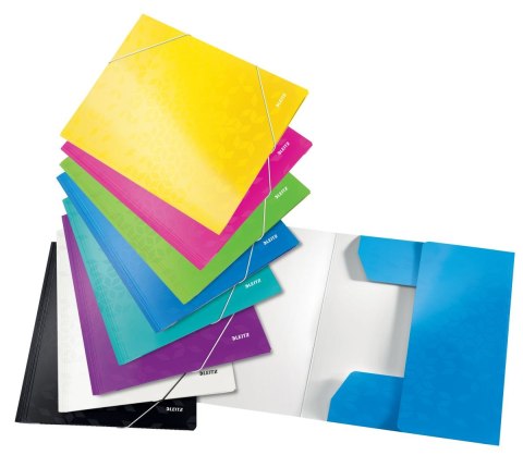 Teczka kartonowa na gumkę WOW A4 turkusowy Leitz (39820051) Leitz