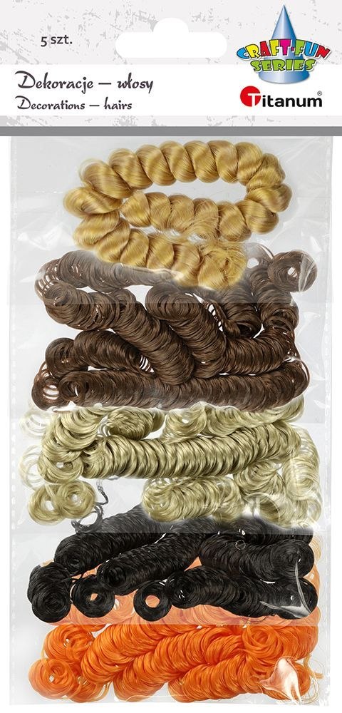Włosy Craft-Fun Series dla lalek Titanum (DIY-19303) Titanum