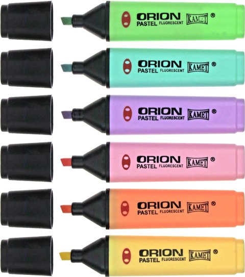 Zakreślacz pastel ORION wkład mix 1,0-5,0mm Kamet (6 kol) Kamet