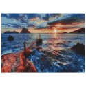 Zestaw kreatywny Diamentowa mozaika 30x40cm Zachód słońca Flamingo Line (TMR21285) Flamingo Line