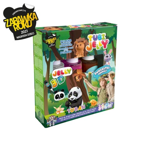 Zestaw kreatywny TUBI JELLY 3 KOLORY ZWIERZĄTKA Tuban (TU 3320) Tuban