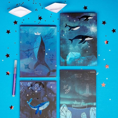 Zeszyt WINTER SAILOR A5 60k. 70g linia Top 2000 (400157926) Top 2000