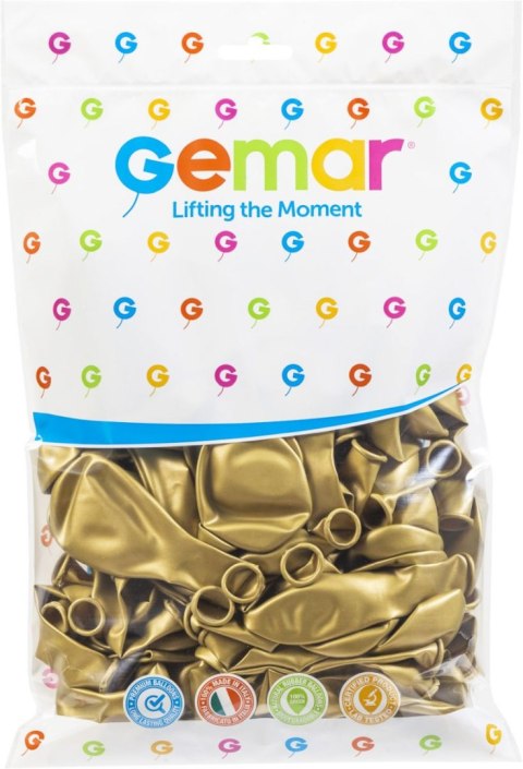 Balon gumowy Metalizowany złoty Dorato 100sztuk metalizowany 100 szt złoty Godan (GM90/74) Godan