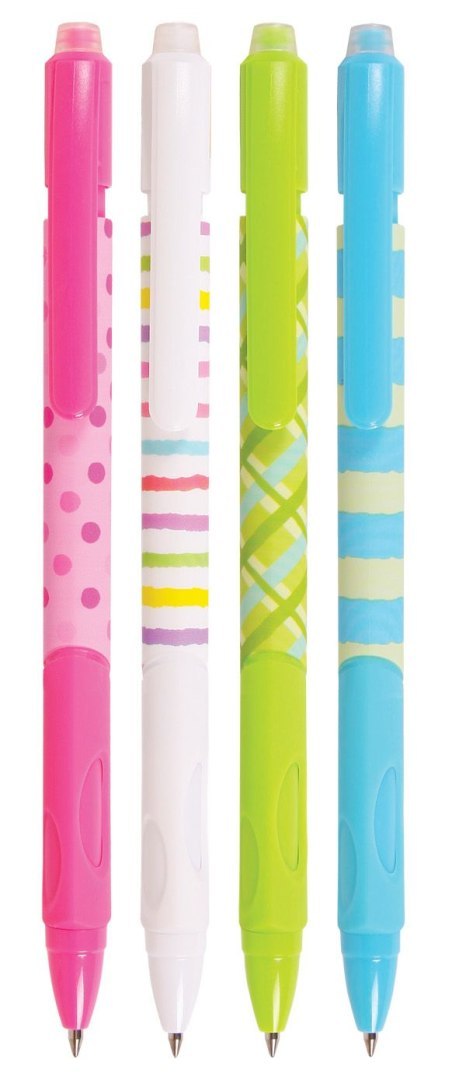 Długopis wymazywalny RESET CLIC DESIGNE żelowy wymazywalny wkład niebieski 0,7mm Cresco (450007) Cresco