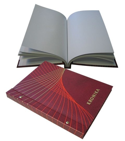 Kronika NADRUK WIELOBARWNY bordowy 100k. [mm:] 250x345 Warta (1829-319-061) Warta