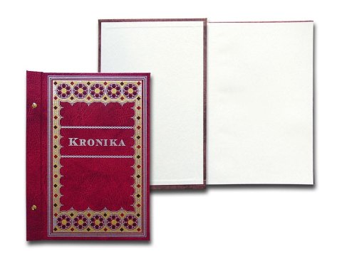 Kronika NADRUK WIELOBARWNY bordowy 100k. [mm:] 250x345 Warta (1829-319-061) Warta