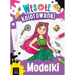 Książeczka edukacyjna Aksjomat Modelki. Wesołe kolorowanki 4+ Aksjomat