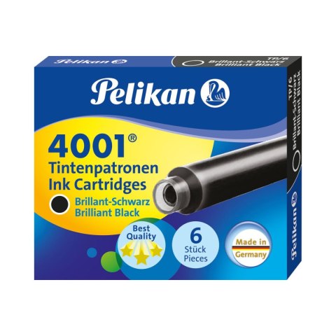 Naboje krótkie Pelikan TP/6 301218 czarny (100401546) Pelikan