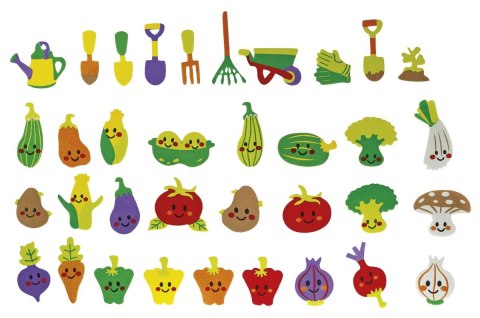 Naklejka (nalepka) Craft-Fun Series piankowe warzywa Titanum (7539) Titanum