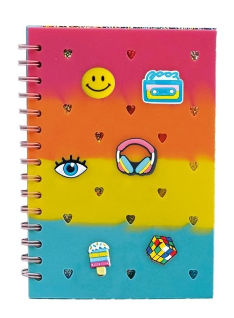 Notes (notatnik) z wpinkami multikolor A5 80k. krata Stnux (STN9094) Stnux