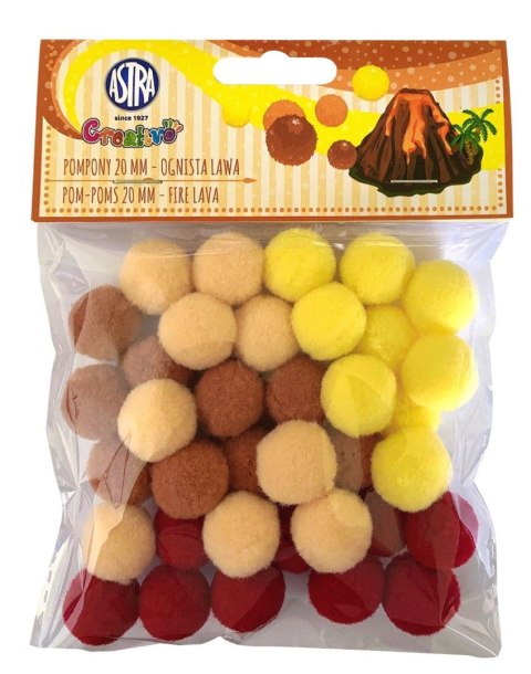 Pompony ognista lawa mix Creatinio (335121023) Creatinio