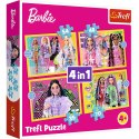 Puzzle Barbie 4w1 Wesoły świat Barbie 4w1 el. Trefl (34626) Trefl