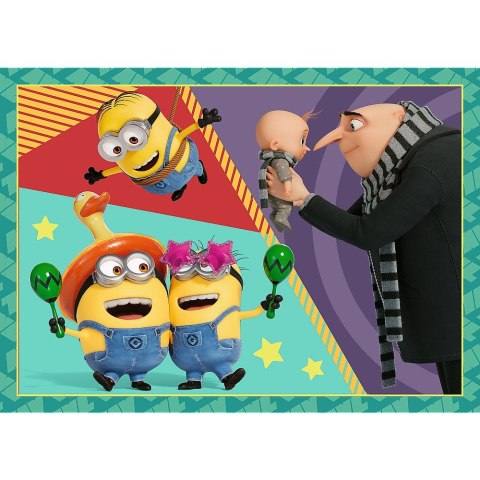 Puzzle Zwariowane Minionki 4w1 el. Trefl (34648) Trefl