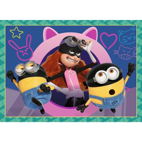 Puzzle Zwariowane Minionki 4w1 el. Trefl (34648) Trefl