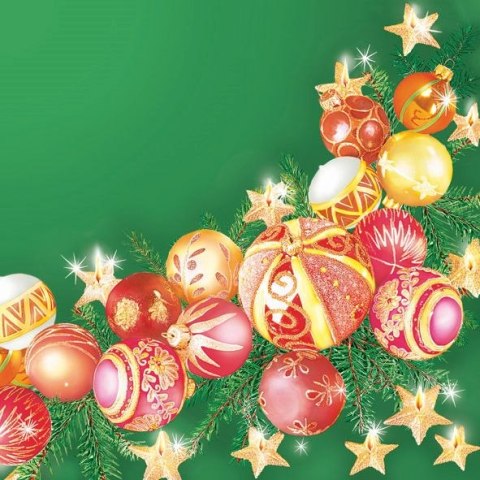 Serwetki gwiazdka mix bibuła [mm:] 330x330 Pol-mak (Sd GW) Pol-mak