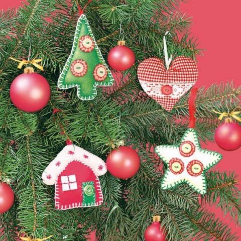 Serwetki gwiazdka mix bibuła [mm:] 330x330 Pol-mak (Sd GW) Pol-mak