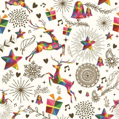 Serwetki gwiazdka mix bibuła [mm:] 330x330 Pol-mak (Sd GW) Pol-mak