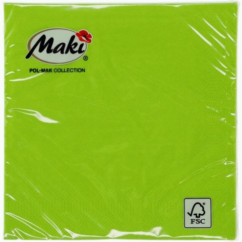 Serwetki zielony papier [mm:] 330x330 Pol-mak (21) Pol-mak