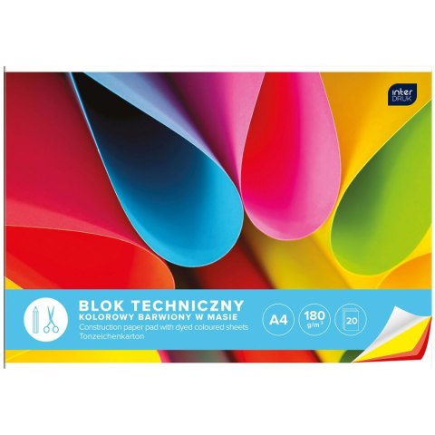Blok techniczny A4 180g 20k Interdruk (BLTKA4LUX) Interdruk