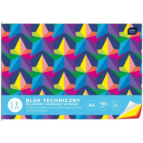 Blok techniczny A4 180g 20k Interdruk (BLTKA4LUX) Interdruk