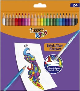 Kredki ołówkowe Bic ILLUSION 24 kol. (987869) Bic