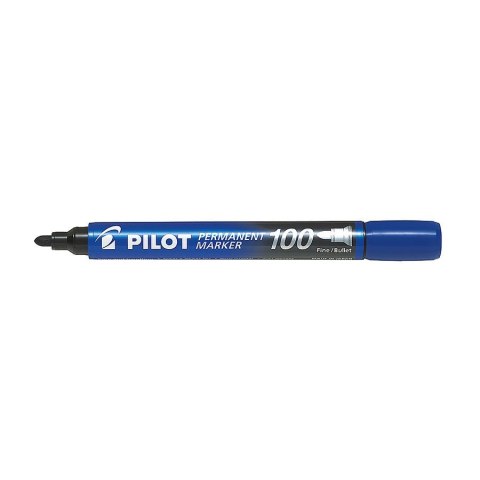 Marker permanentny Pilot, niebieski okrągła końcówka (SCA-100-L) Pilot