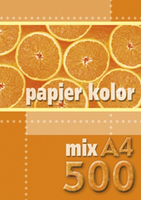 Papier kolorowy A4 mix 500k. 80g Kreska Kreska