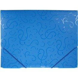 Teczka PP Titanum A4 z gumką niebieska z wzorami (TGW4BL) Titanum