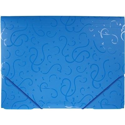 Teczka PP Titanum A4 z gumką niebieska z wzorami (TGW4BL) Titanum