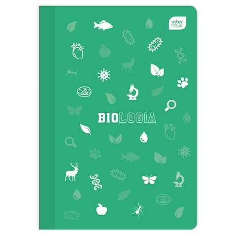 Zeszyt tematyczny A5 Biologia 60k. 70g krata Interdruk Interdruk