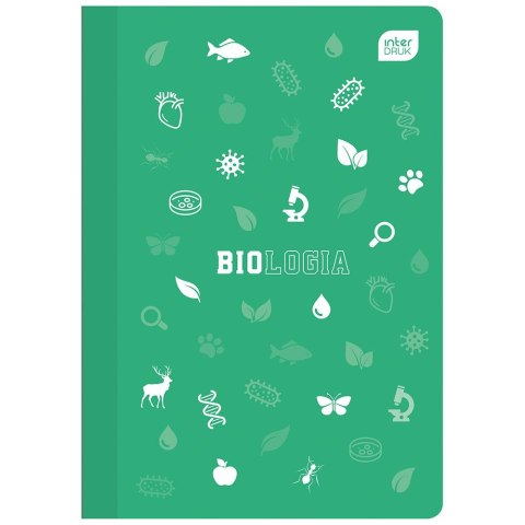 Zeszyt tematyczny A5 Biologia 60k. 70g krata Interdruk Interdruk