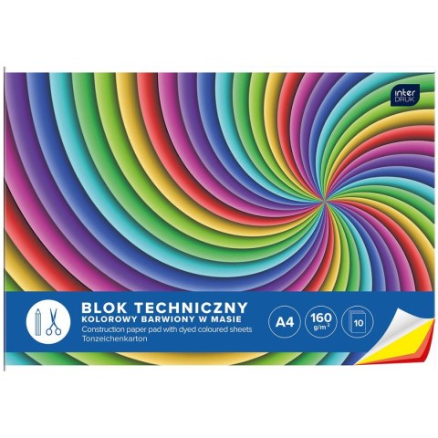 Blok techniczny bloki A4 biały 160g 10k Interdruk (BLTK) Interdruk
