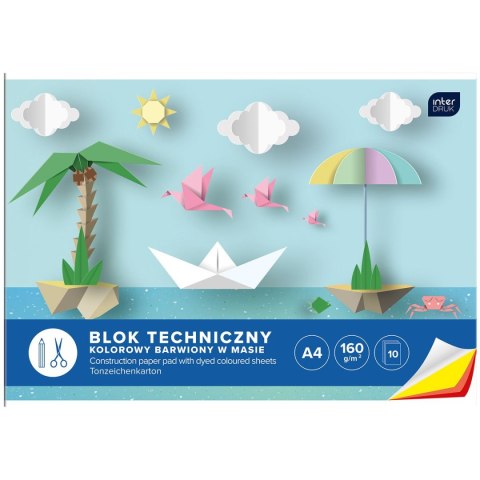 Blok techniczny bloki A4 biały 160g 10k Interdruk (BLTK) Interdruk
