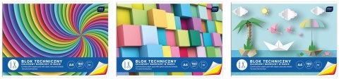 Blok techniczny bloki A4 biały 160g 10k Interdruk (BLTK) Interdruk